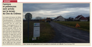 Article JSL Lotissement Sassenay avec Bourgogne Bâtir