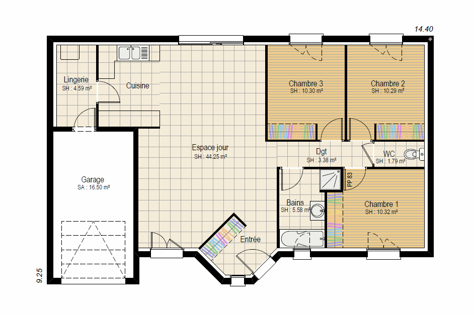 INSPIRATION 3ch - plan maison bourgogne bâtir Saône et Loire Chalon sur Saône