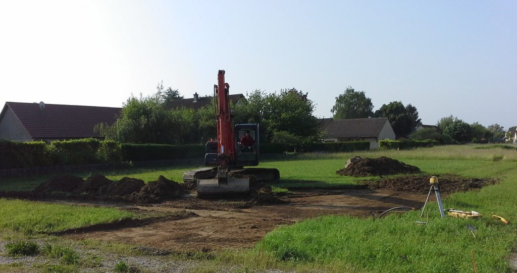 Démarrage chantier maison neuve Bourgogne Bâtir à Gergy