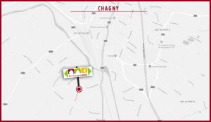 Map Porte ouverte Bourgogne Bâtir à Chagny en Saône et Loire entre Beaune et Chalon sur Saône