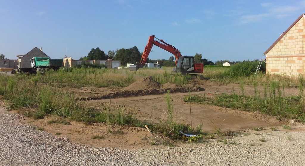 Démarrage chantier maison neuve Bourgogne Bâtir à Epervans