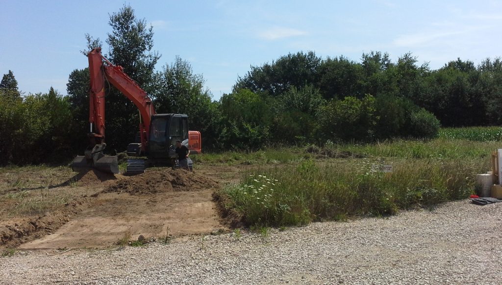 Démarrage chantier maison neuve Bourgogne Bâtir à Epervans