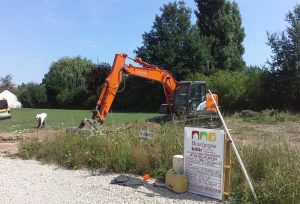 Démarrage chantier maison neuve Bourgogne Bâtir à Epervans