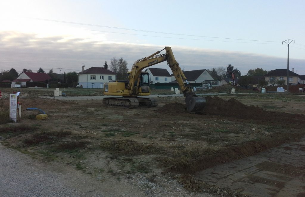 Démarrage chantier maison neuve Bourgogne Bâtir à Virey le Grand 2