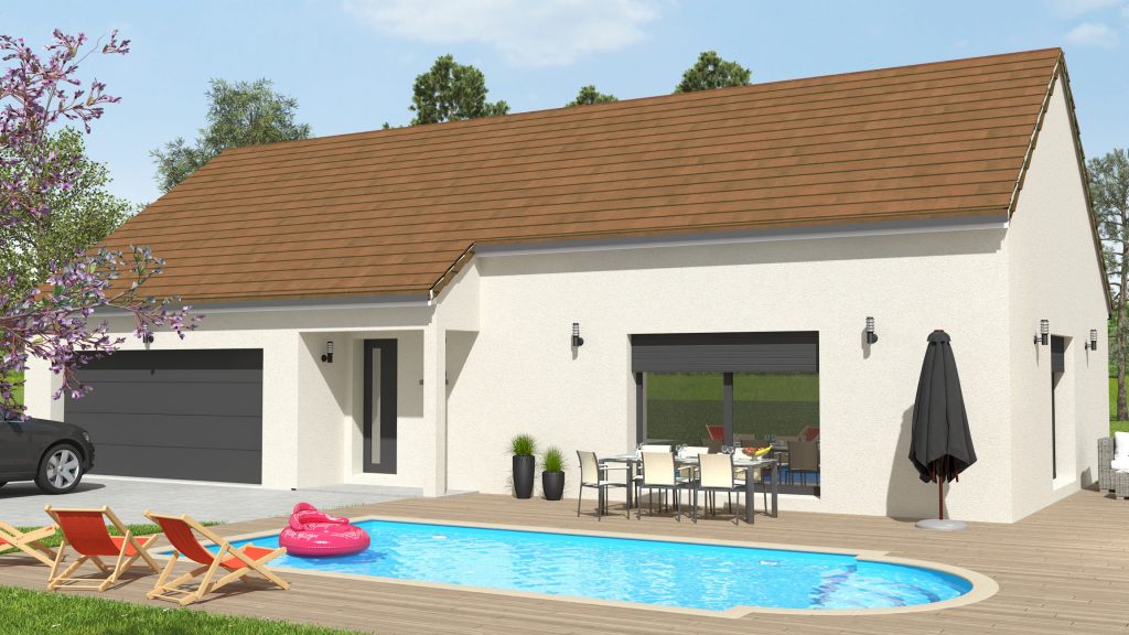 Démarrage chantier maison neuve de 90m² Bourgogne Bâtir à Epervans chevreuse