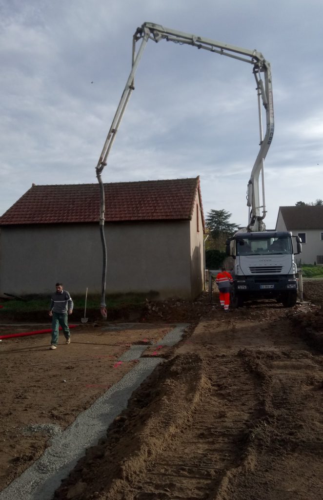 Démarrage chantier maison neuve Bourgogne Bâtir à Demigny