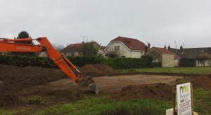 Démarrage chantier maison neuve Bourgogne Bâtir à Saint Marcel