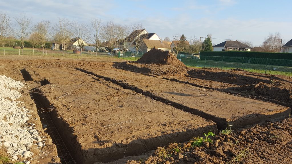 Démarrage chantier maison neuve Bourgogne Bâtir à Sassenay sur vide sanitaire