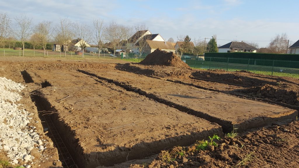 Démarrage chantier maison neuve Bourgogne Bâtir à Sassenay sur vide sanitaire