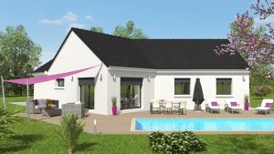 Espace 3 ch - plan maison bourgogne bâtir Saône et Loire Chalon sur Saône