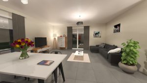 Evasion 3 ch espace de vie - Plan 3D maison bourgogne bâtir Saône et Loire Chalon sur Saône