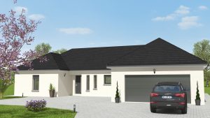 Visuel 3D maison bourgogne bâtir Saône et Loire Chalon sur Saône devant 175 m²