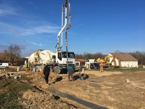 Démarrage chantier maison neuve Bourgogne Bâtir à Granges