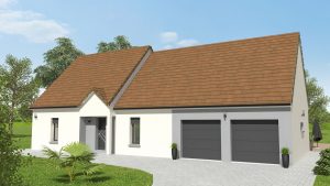 Visuel 3D maison bourgogne bâtir Saône et Loire Chalon sur Saône chevreuse