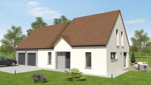 Visuel 3D maison bourgogne bâtir Saône et Loire Chalon sur Saône chevreuse