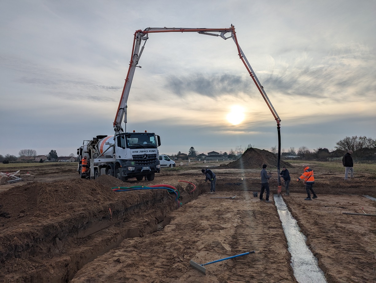 Démarrage d'une construction neuve Bourgogne Bâtir à Saint Marcel